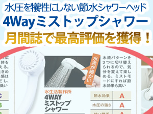 4wayミストップシャワー最高評価