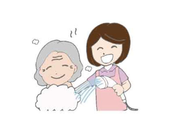 入浴介護のイラスト