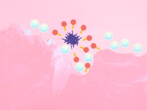 ナノバブルが毛穴の汚れを洗い流すイラスト