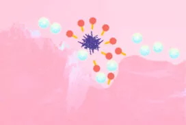 ナノバブルが毛穴の汚れを洗い流すイラスト