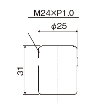 節水アダプター（M24XP1.0)図面