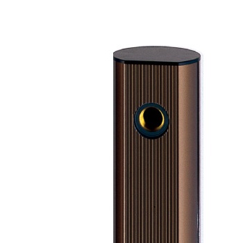 アルミ水栓柱　ライトブロンズ_吐水口アップ