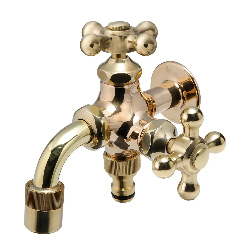 二口万能胴長水栓（研磨） | 商品情報｜水生活製作所