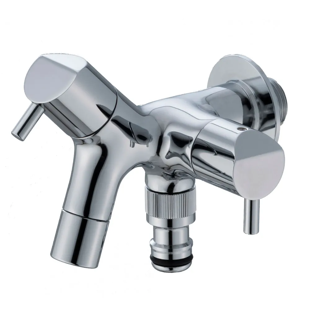 外水栓 二口横水栓チェロ(メッキ) | 商品情報｜水生活製作所