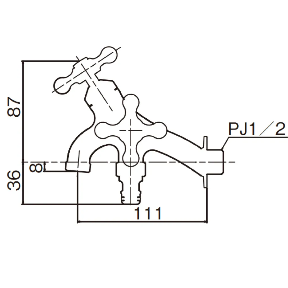 T14型二口横水栓（研磨） | 商品情報｜水生活製作所