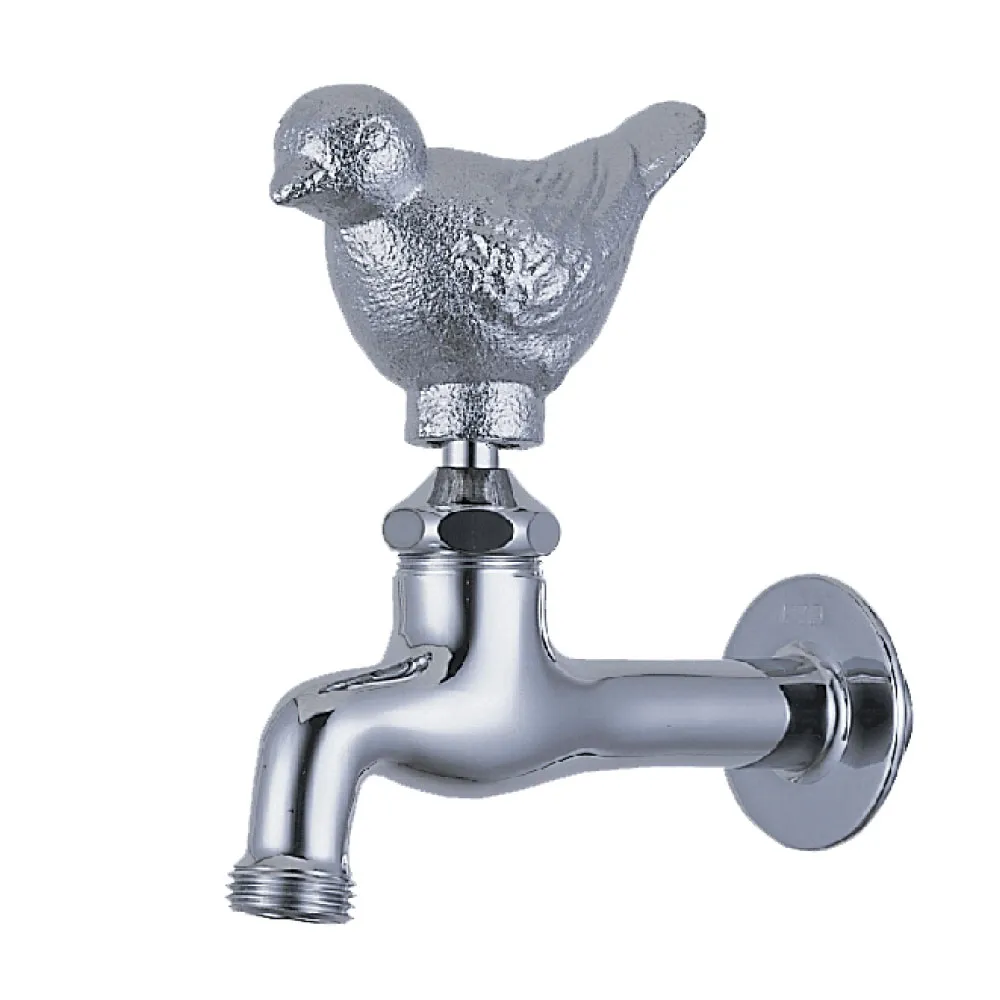 外水栓 胴長横水栓（スズメハンドル・メッキ） | 商品情報｜水生活製作所