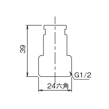 逆止弁セット G6-S_寸法図面