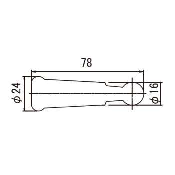 ハンドル TW-01W_寸法図面