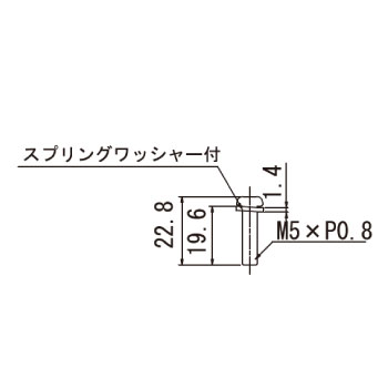 湯屋カラン25用ビス・ワッシャー TK-W25_寸法図面