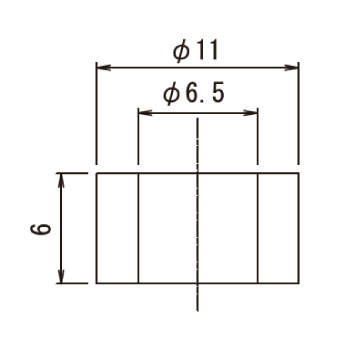 湯屋カラン25用Bパッキン TK-B1_寸法図面