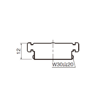 ビス止金具 AD6_寸法図面