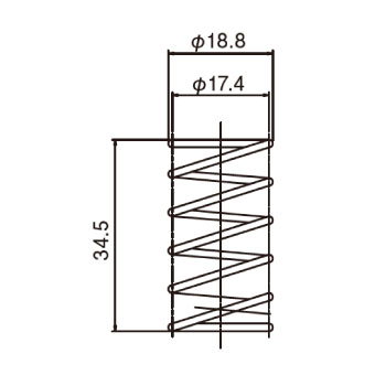 湯屋カラン用スプリング TK-12_寸法図面