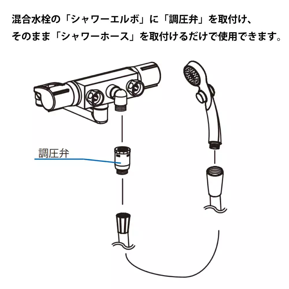 シャワー用調圧弁（金属） | 商品情報｜水生活製作所