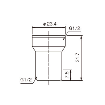 ミニ調圧弁 STV-N_寸法図面