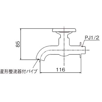 横水栓ウォーターワークス G24V1_寸法図面
