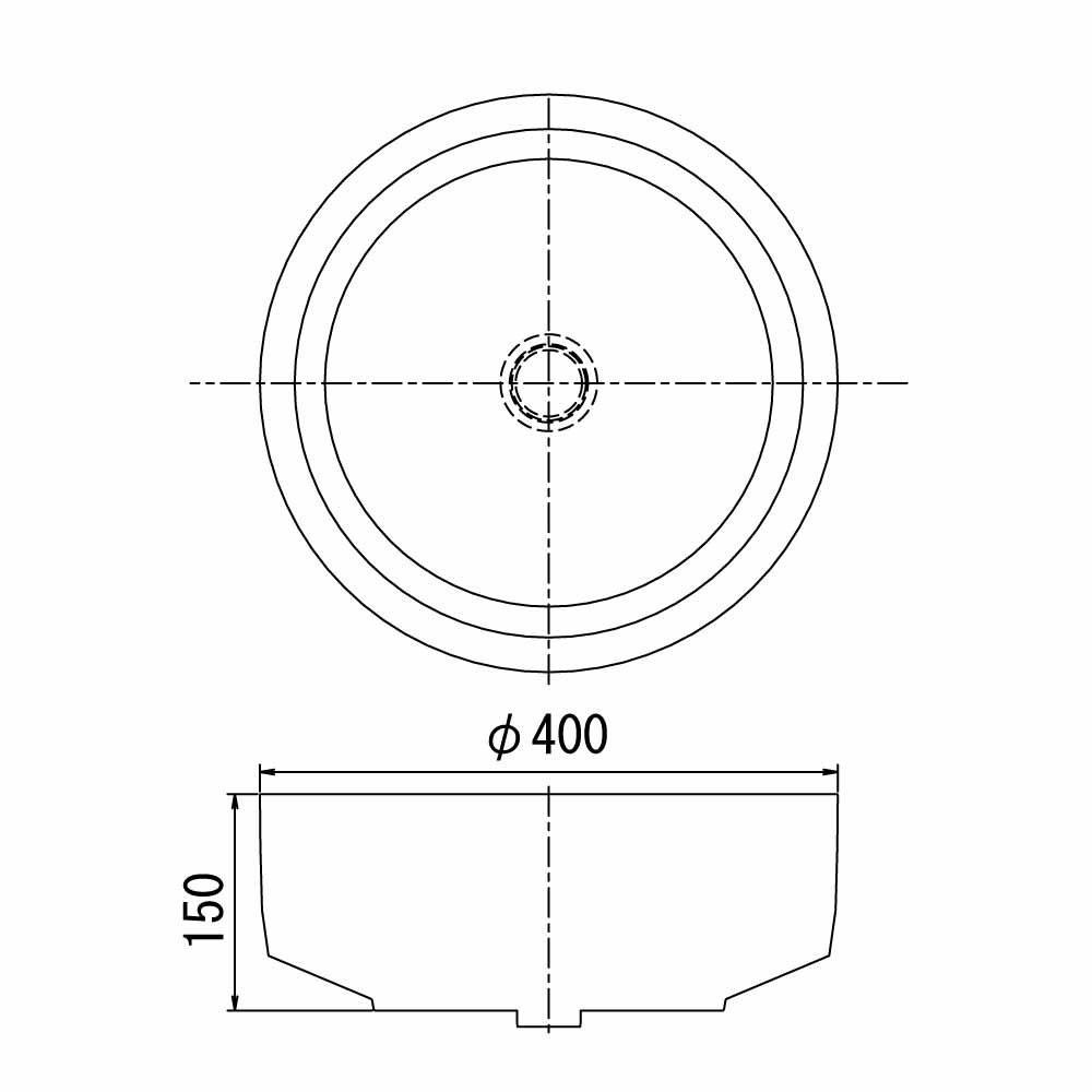 ラウンドパン深型_G26PRG_寸法図面